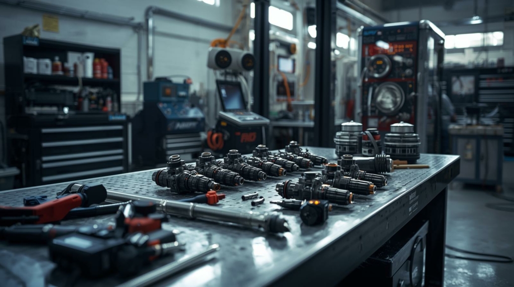 Diesel injector rebuild and calibration process